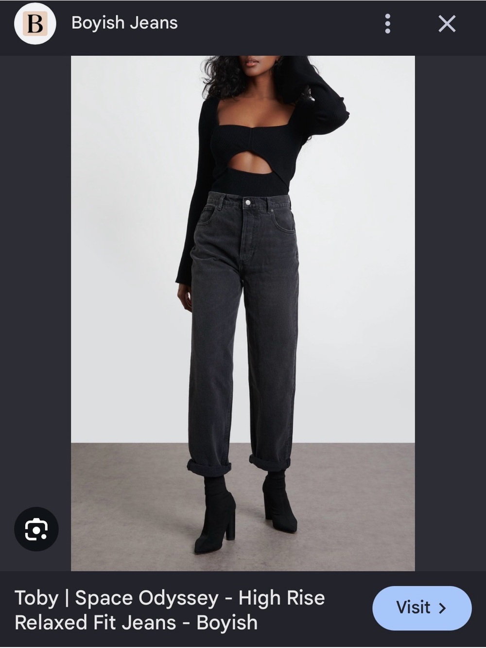 Vegan Denim Faded Black